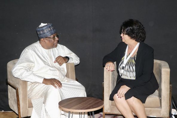 Tchad : Audience entre le ministre Abderaman Koulamallah et Mme Latifa Akharbach, candidate marocaine au poste de vice-présidence de la Commission de l'UA