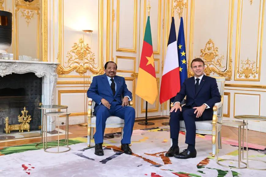 France : Rencontre entre les Présidents camerounais et français à l'Élysée