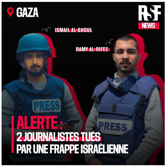 Gaza : Deux journalistes d’Al Jazeera tués lors d’une frappe israélienne