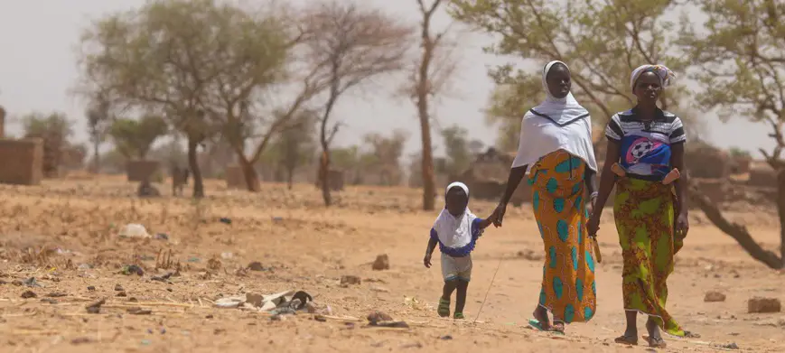 Les populations souffrent d'une grave insécurité alimentaire au Burkina Faso, notamment dans les régions du nord touchées par le conflit. © OCHA/Otto Bakano