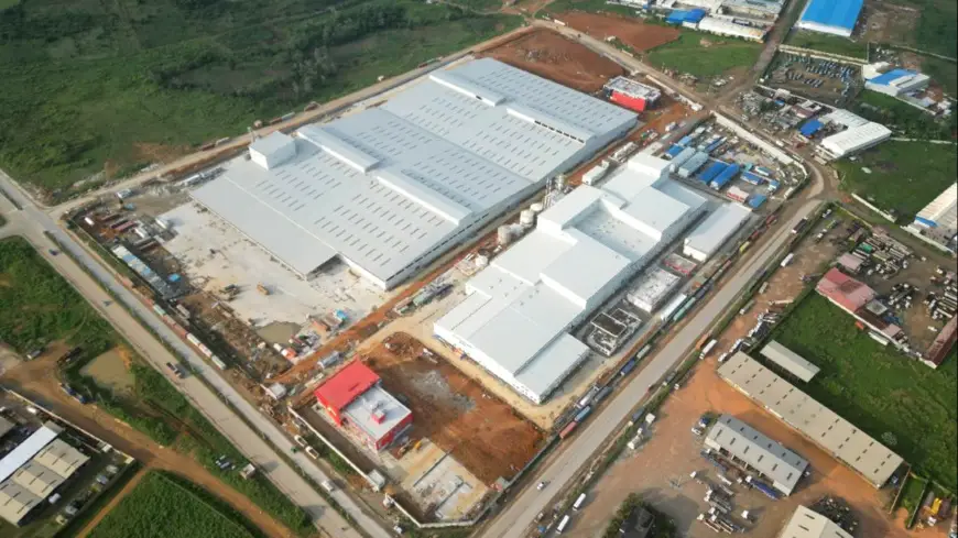 Photo shows the Abidjan cocoa processing plant in Cote d'Ivoire. (Photo by Wen Shangwen)