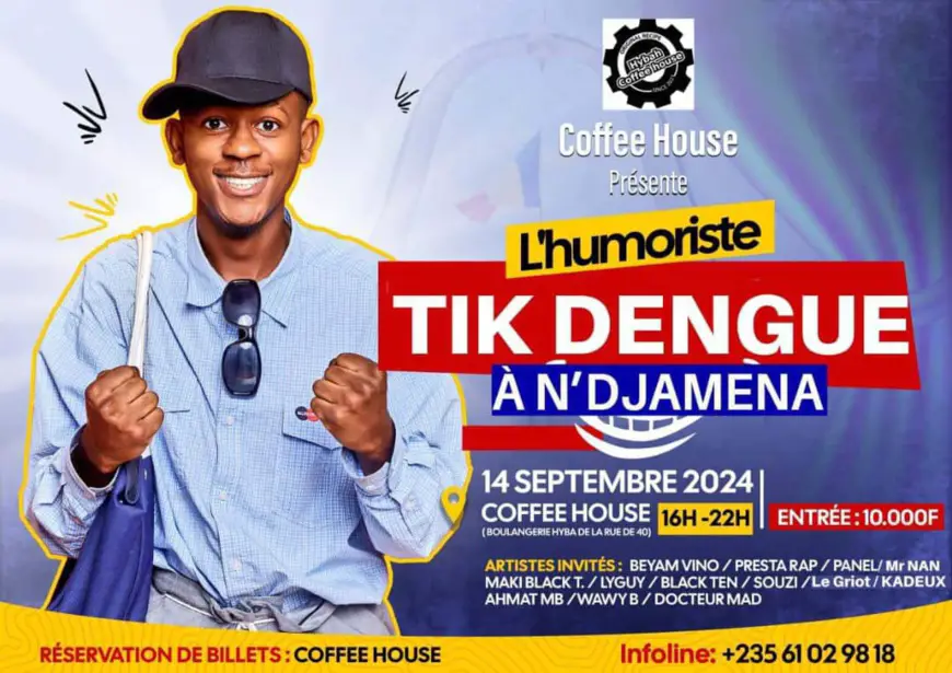 Tchad : une soirée inoubliable au restaurant Coffee House le 14 septembre prochain