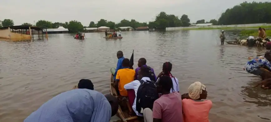 Inondations dans le Mayo Danay. Image Guibai Gatama