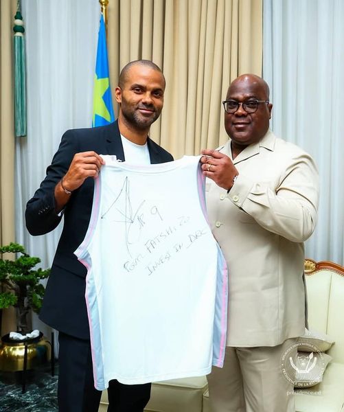 RDC : Le Président Félix Tshisekedi Reçoit Tony Parker