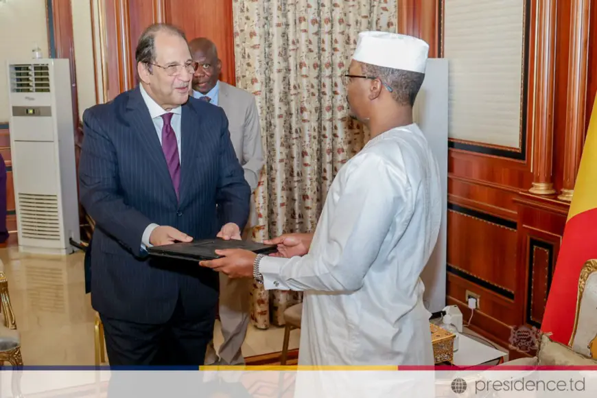 Tchad-Égypte : Audience entre le Président Mahamat Idriss Déby Itno et un émissaire égyptien