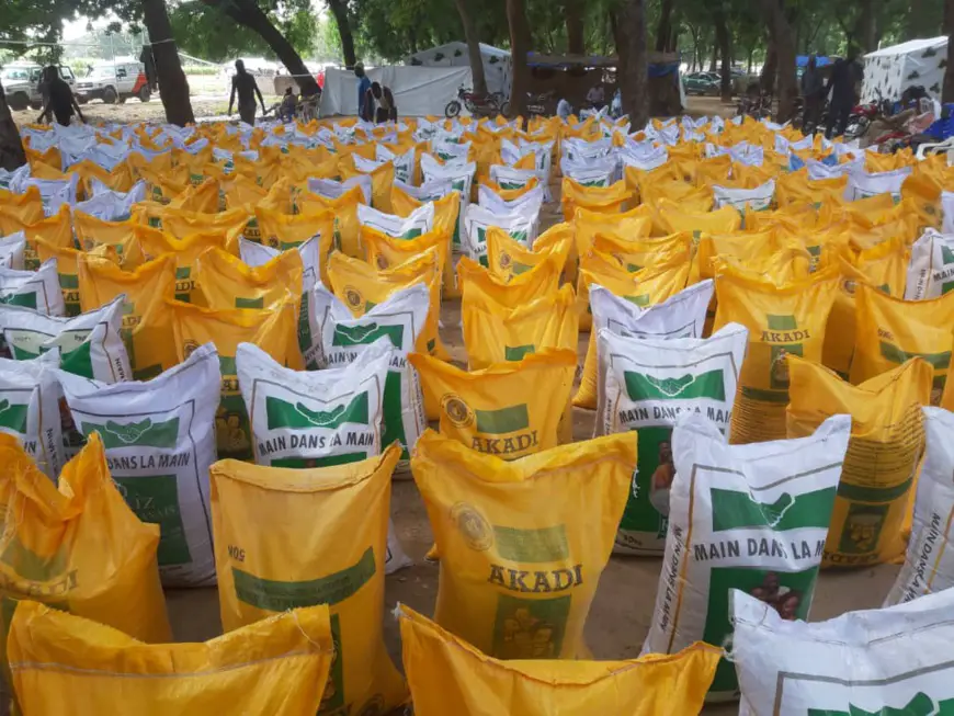 Tchad : distribution de vivres aux sinistrés de Farcha Milezi