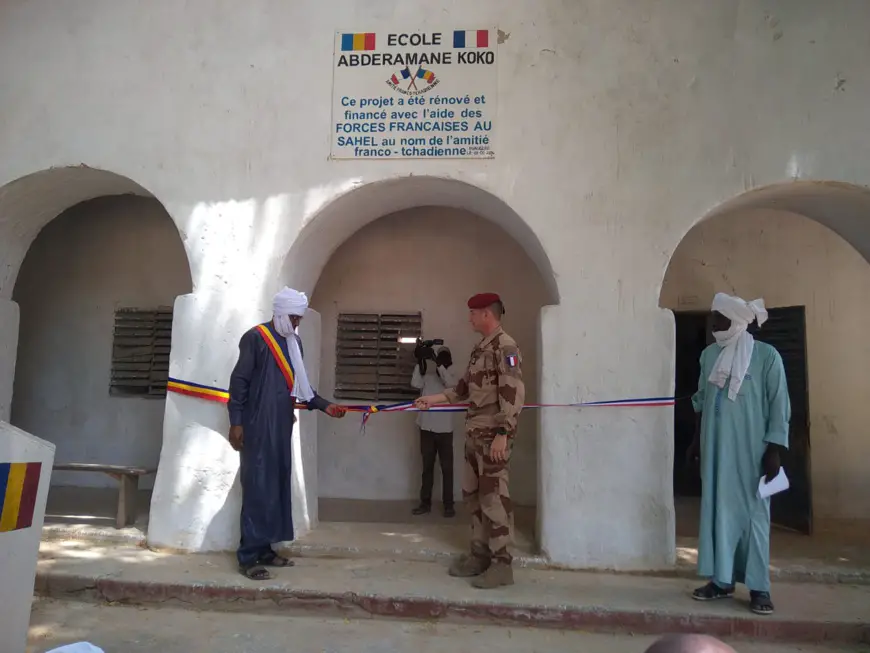 Tchad : Les Forces Françaises au Sahel soutiennent l'éducation à Faya avec la réhabilitation d'une école