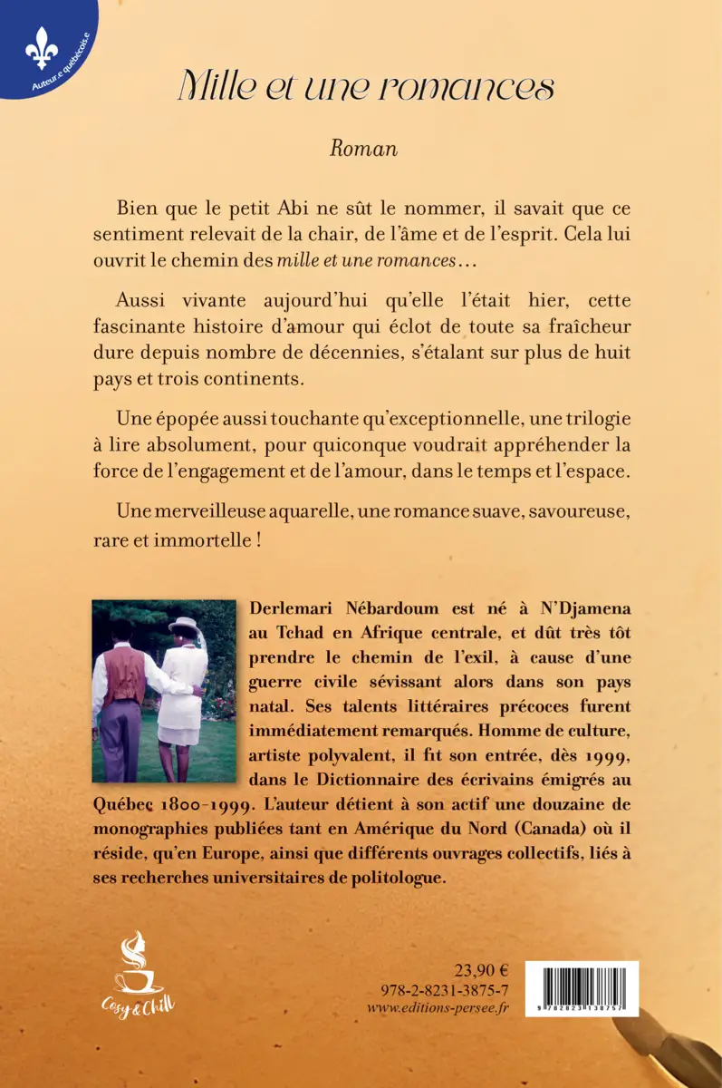 Littérature : sortie du livre "Mille et une romances" de Derlemari Nébardoum