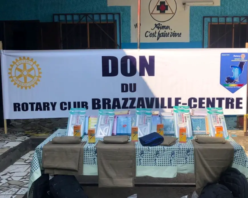 Vue partielle du Don du Rotary Club Brazzaville-centre