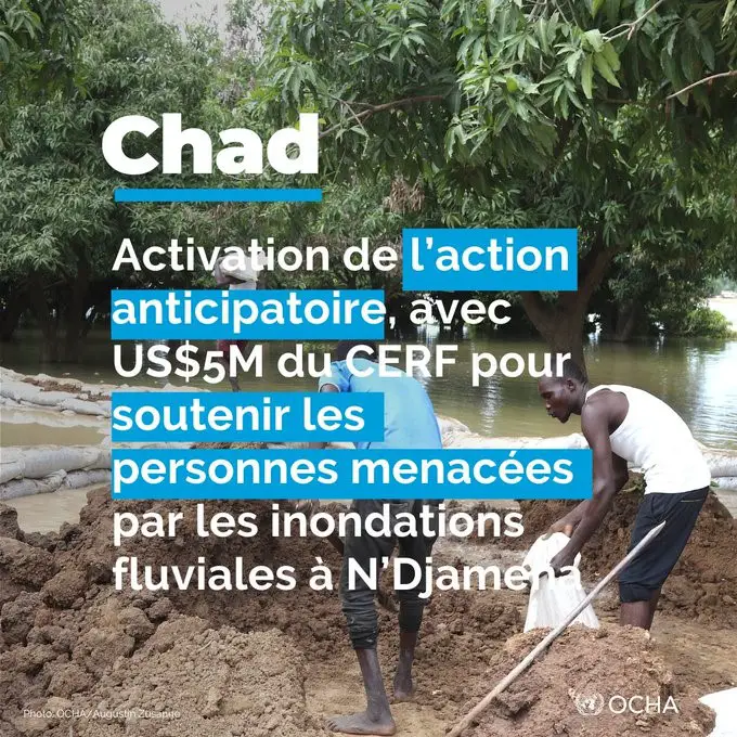 Tchad : Activation du cadre d'action anticipatoire pour faire face aux inondations