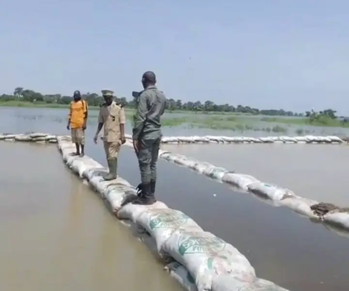 Cameroun - Extrême-Nord : La route Kousseri-Logone Birni coupée par les inondations, le préfet sur le terrain