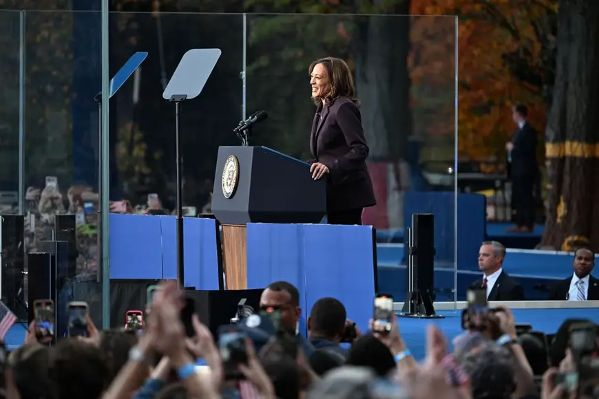 La vice-présidente Kamala Harris s'exprime à l'Université Howard à Washington, DC, le 6 novembre. Austin Steele/CNN