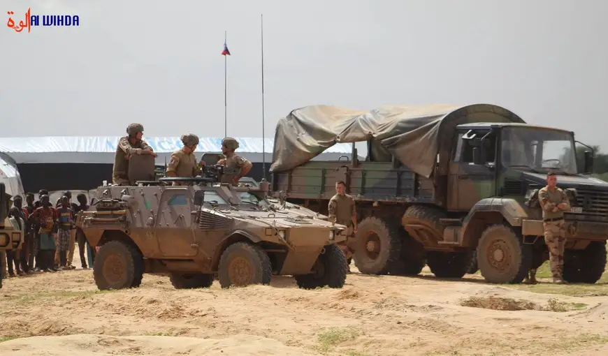 Des soldats français déployés à l'Est du Tchad pour porter assistance aux réfugiés de la crise soudanaise, à la demande des autorités tchadiennes, en 2023. Illustation © Djibrine Haïdar/Alwihda Info