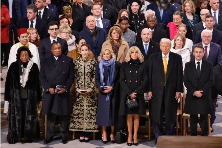 Cérémonie de réouverture de Notre Dame de Paris (photo AFP)