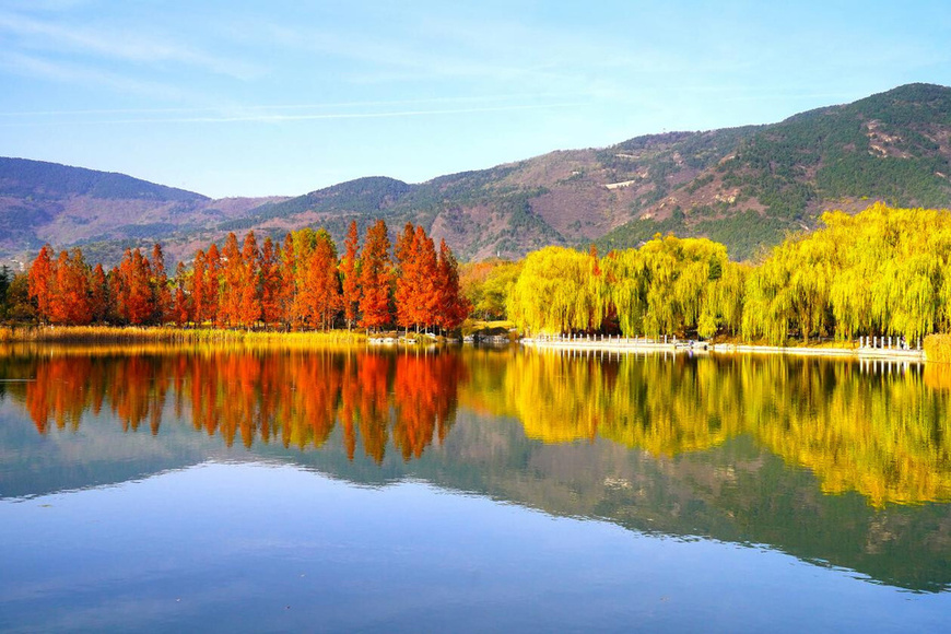 Photo shows the China National Botanical Garden in Beijing. (Photo by Song Jiaru/People's Daily Online)