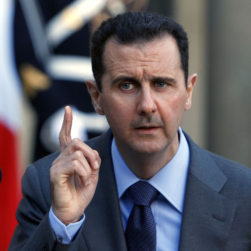 L'ancien président syrien Bachar al-Assad. © Barran