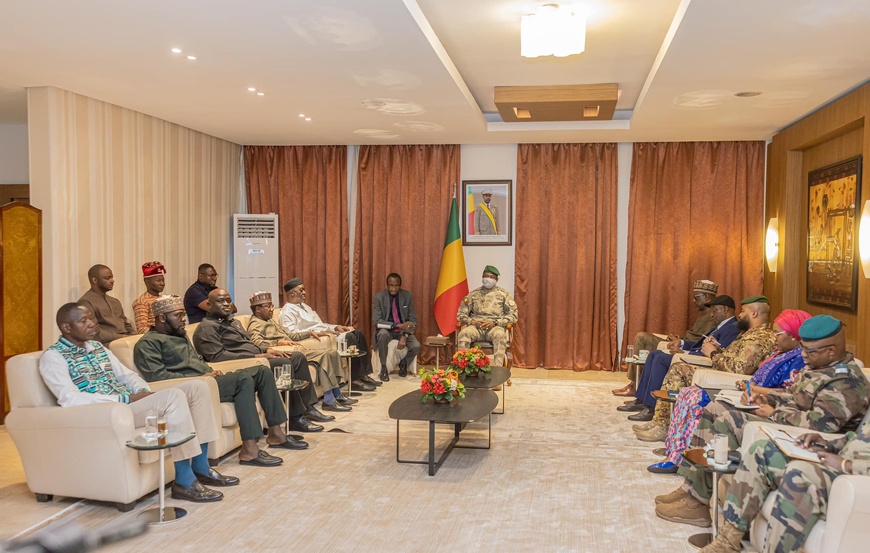 Mali : le président de la Transition reçoit une délégation ghanéenne