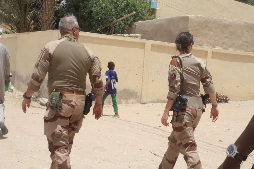 Des soldats français à Faya Largeau. Archive. Illustration © D.H/Alwihda