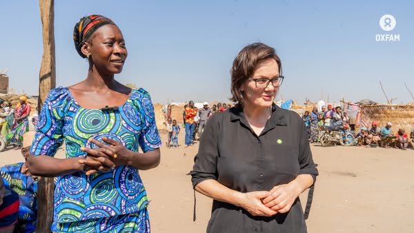 Beatrice Vaugrante, Directrice Générale d'Oxfam-Québec, salue la résilience des déplacés tchadiens