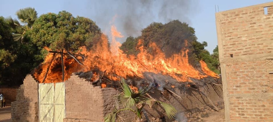 Tchad : Un incendie ravage l'église des Assemblées Chrétiennes N°13 à Djimsangar