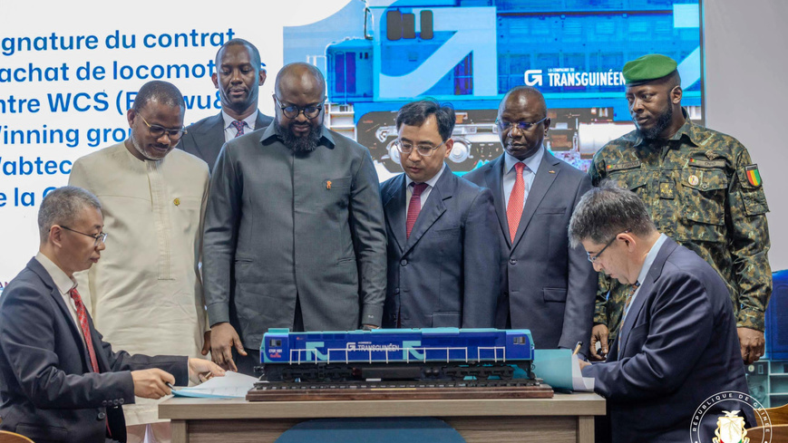 Guinée : projet Simandou, signature du contrat d’acquisition du second lot de locomotives