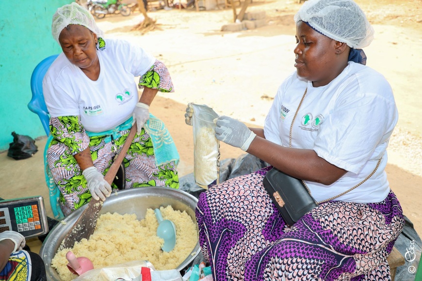 Côte d’Ivoire :  la BAD apprécie l’installation de l’unité de transformation de manioc de N’douci