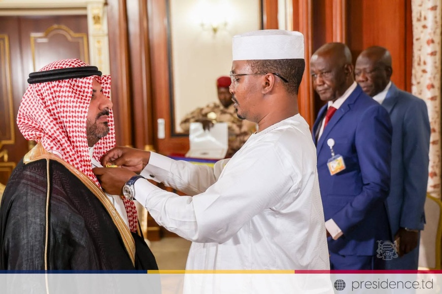 Coopération Tchad-Arabie Saoudite : L'Ambassadeur Alshehry élevé au grade d'Officier de l'Ordre National