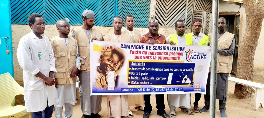 Tchad : l'Association Citoyenneté Active sensibilise sur l'importance de la délivrance de l'acte de naissance