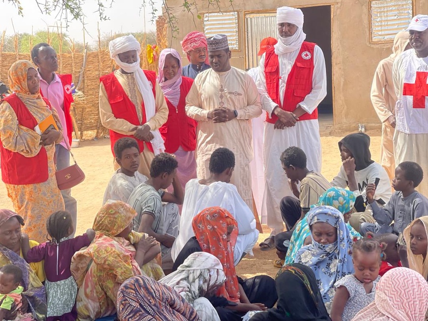 Tchad : le délégué provincial de l’Action sociale visite le camp des réfugiés soudanais à Ati