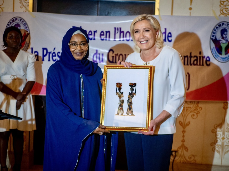 Tchad : Marie Le Pen remercie le peuple tchadien pour son accueil