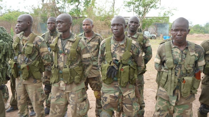 RCA : visite du président de la République au camp militaire de Béréngo