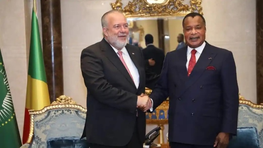 Manuel Marrero Cruz et Denis Sassou N'Guesso