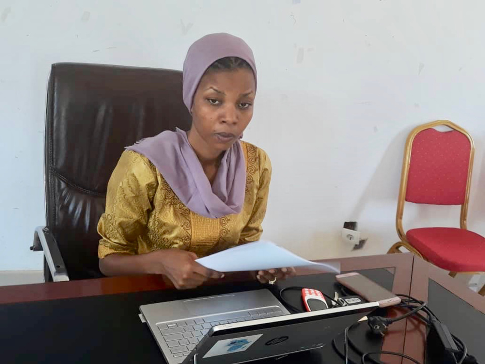 La présidente de la Ligue Internationale de la Femme section du Tchad, Amalkher Souleymane Djibrine. Alwihda Info/AI