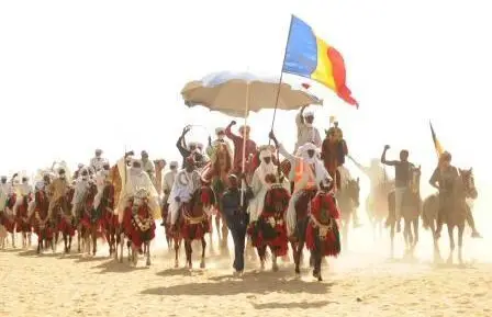 Les cavaliers lors de la fête de la transhumance © ATP