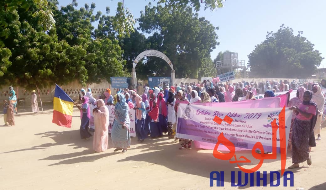 Tchad : une marche de sensibilisation contre le cancer à Ati. © Alwihda Info