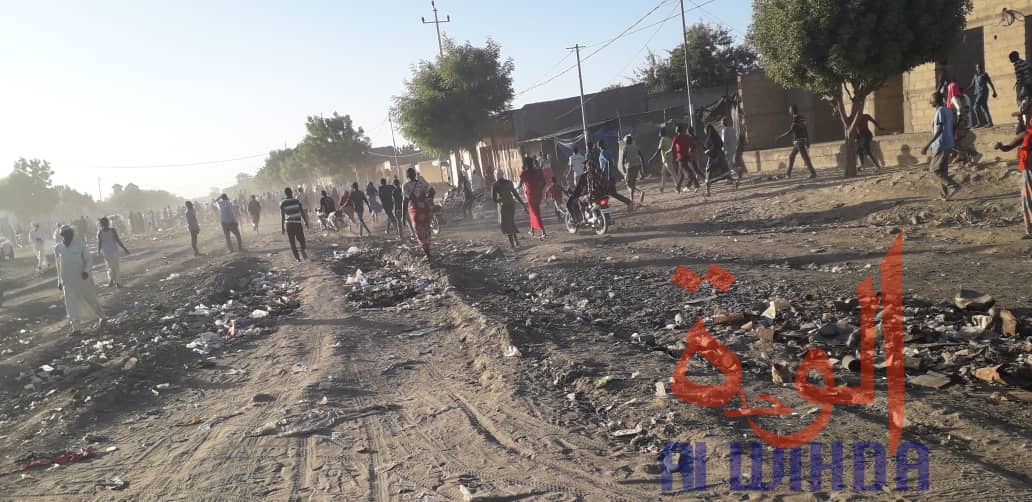 Tchad : un voleur de moto pourchassé par la police dans la capitale. © Alwihda Info/D.H.