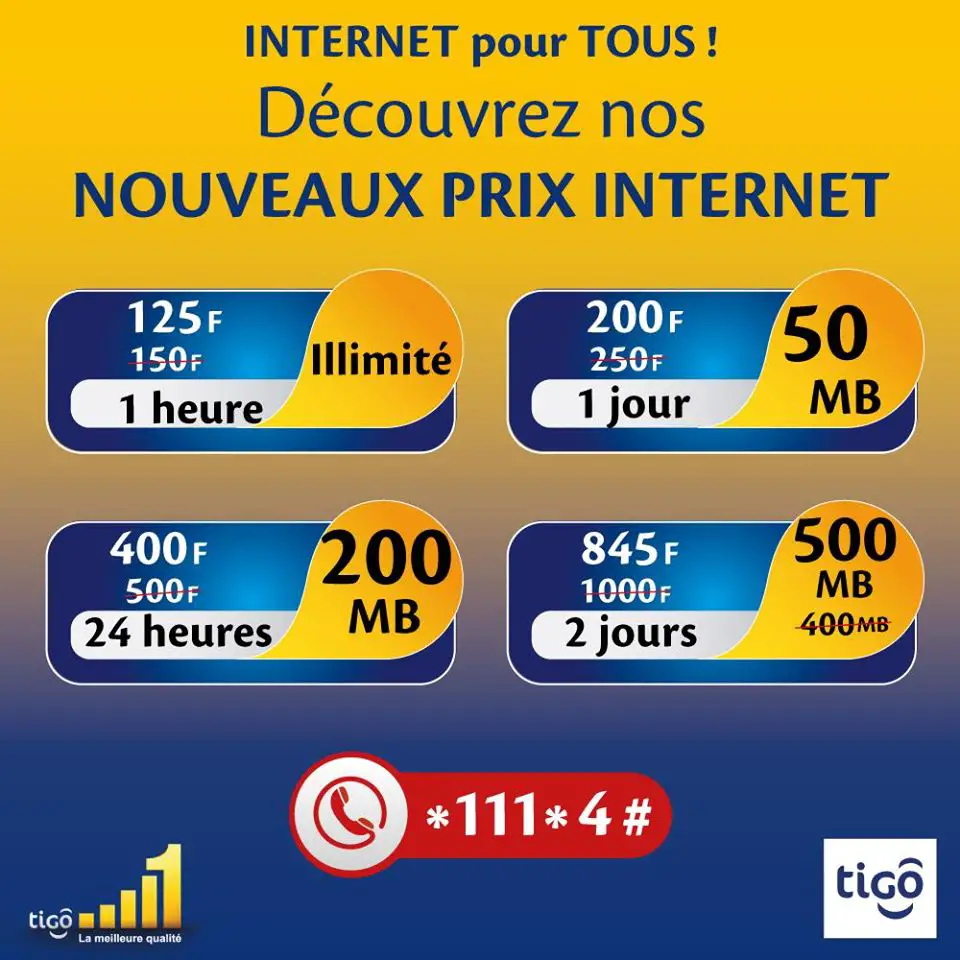 Tchad : Tigo dévoile ses nouveaux tarifs Internet