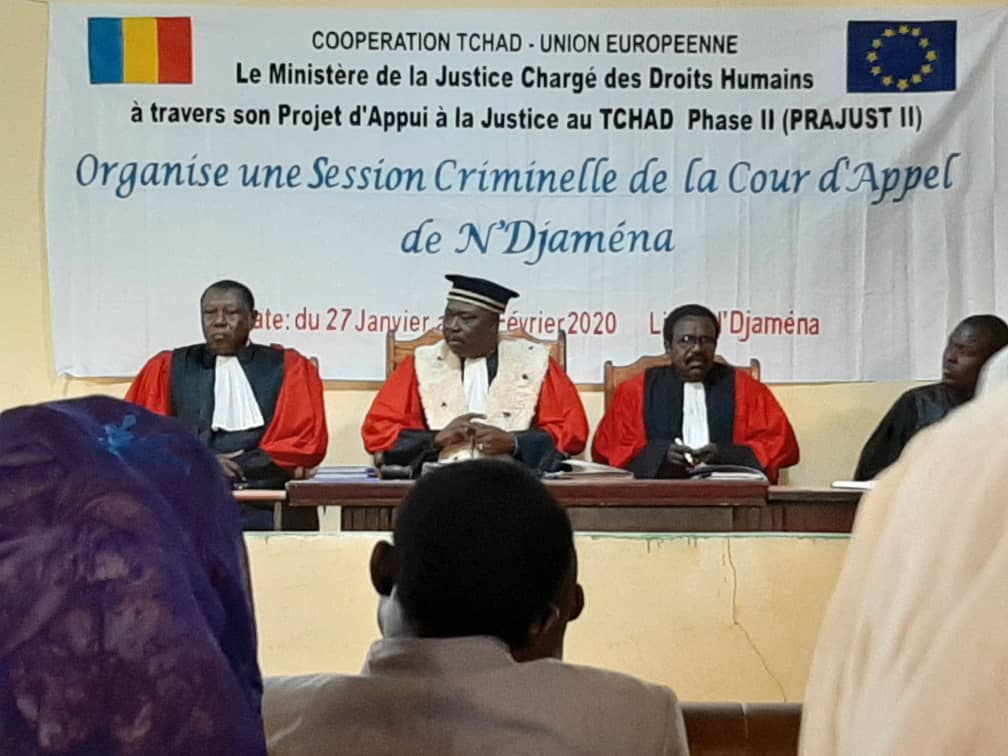 La session criminelle de la Cour d'appel de N'Djamena prend fin le 14 février 2020. © Adam Ibrahim/Alwihda Info