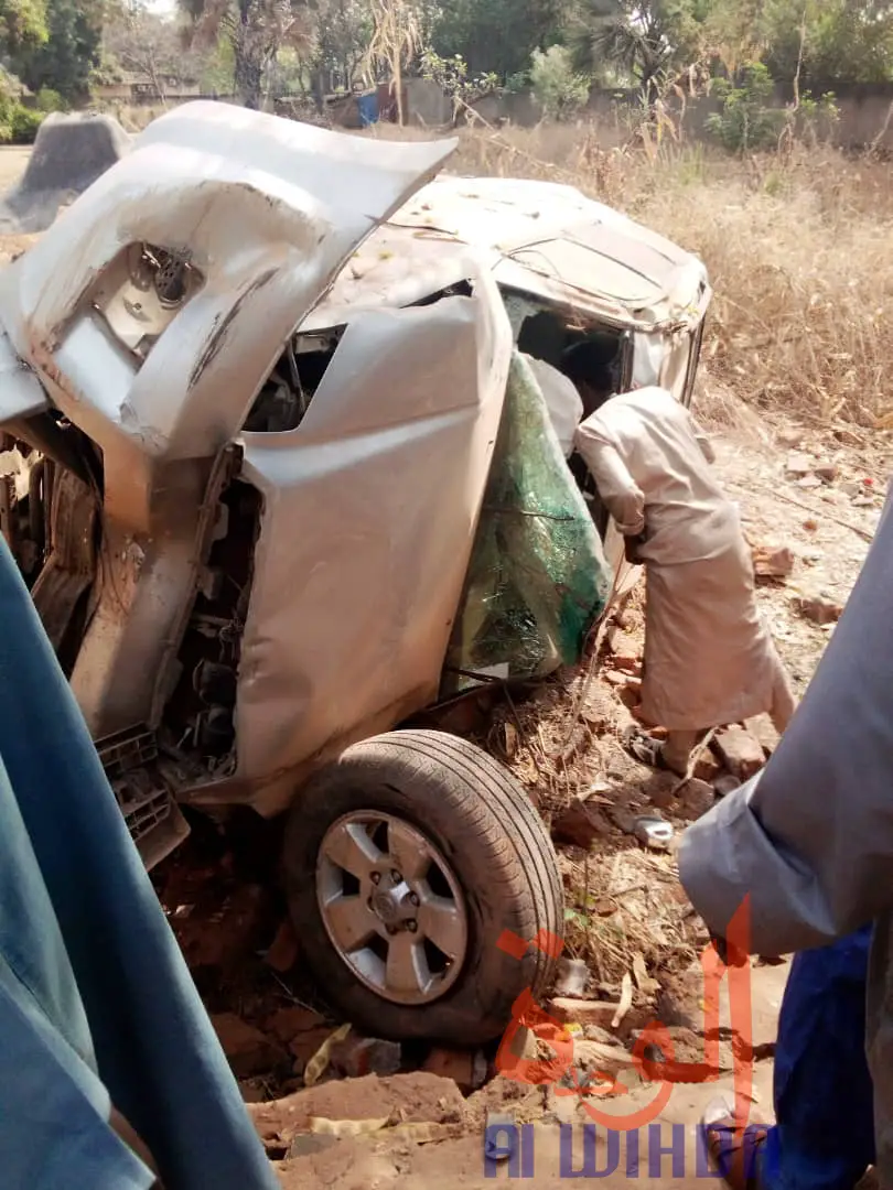 Tchad : un automobiliste percute un mur à Moundou, deux blessé graves. © Golmen Ali/Alwihda Info