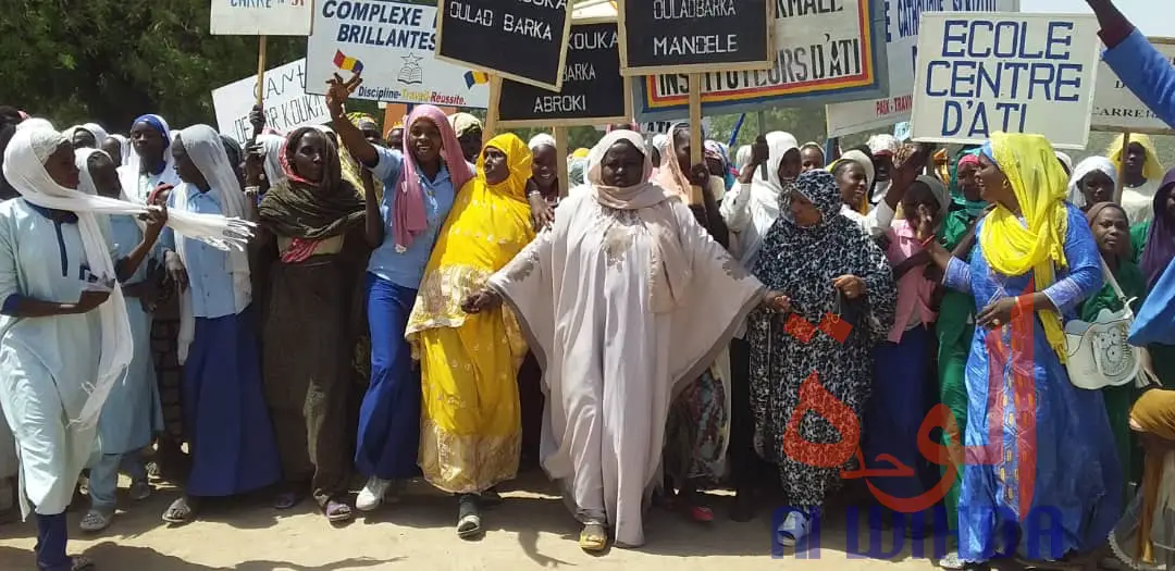 Tchad : une marche à Ati pour dénoncer les violences du genre. © Hassan Djidda Hassan/Alwihda Info