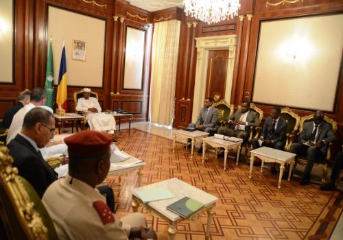 G5 Sahel : l'ambassadeur de France au Tchad reçu par Déby. © PR