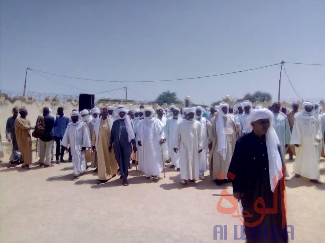 Des chefs de tribus arabes à Abéché en 2019, lors d'une visite au nouveau sultan du Ouaddaï. © Alwihda Info