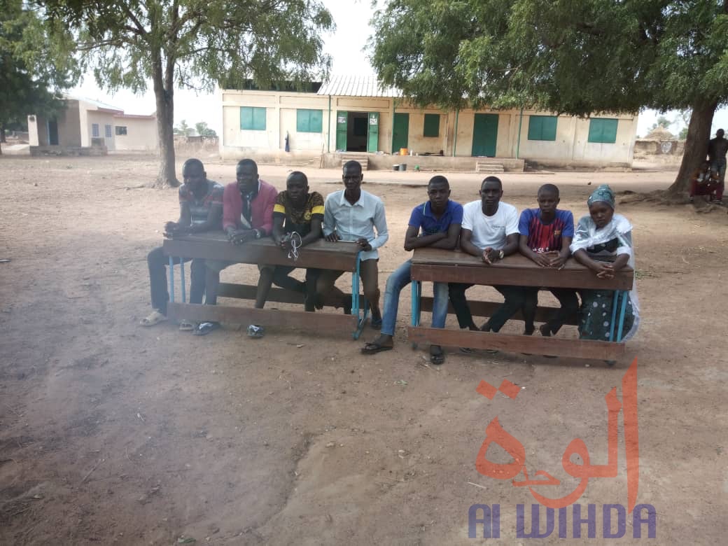 Tchad : don de vivres aux étudiants en quarantaine à Sorga. © Foka Mapagne/Alwihda Info