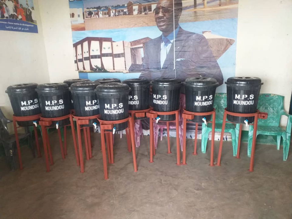 Tchad - Covid-19 : des kits d'hygiène offerts par le MPS à Moundou. © DR