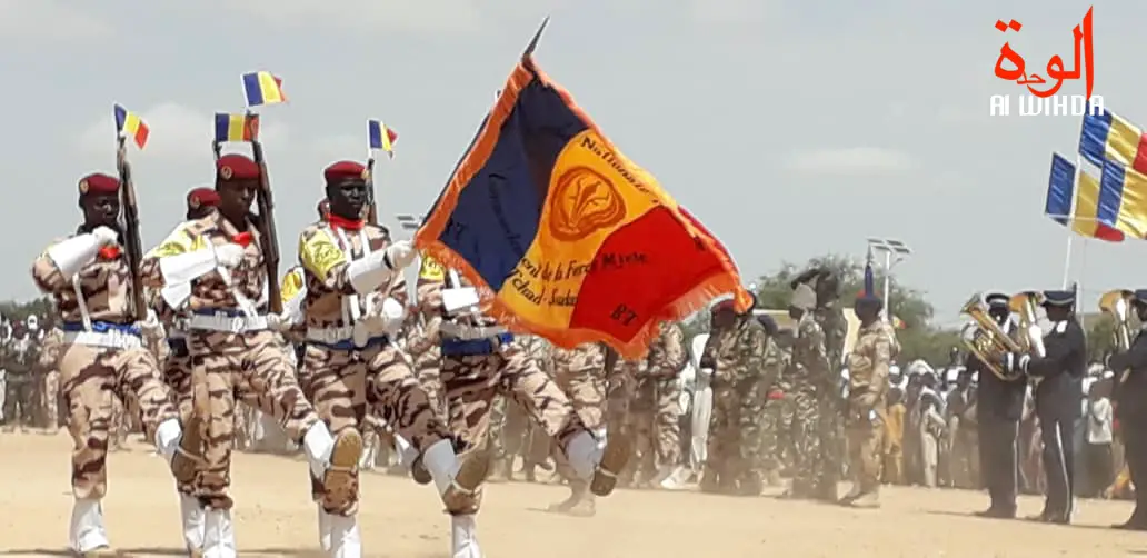 Des soldats tchadiens lors d'un défilé. © Alwihda Info