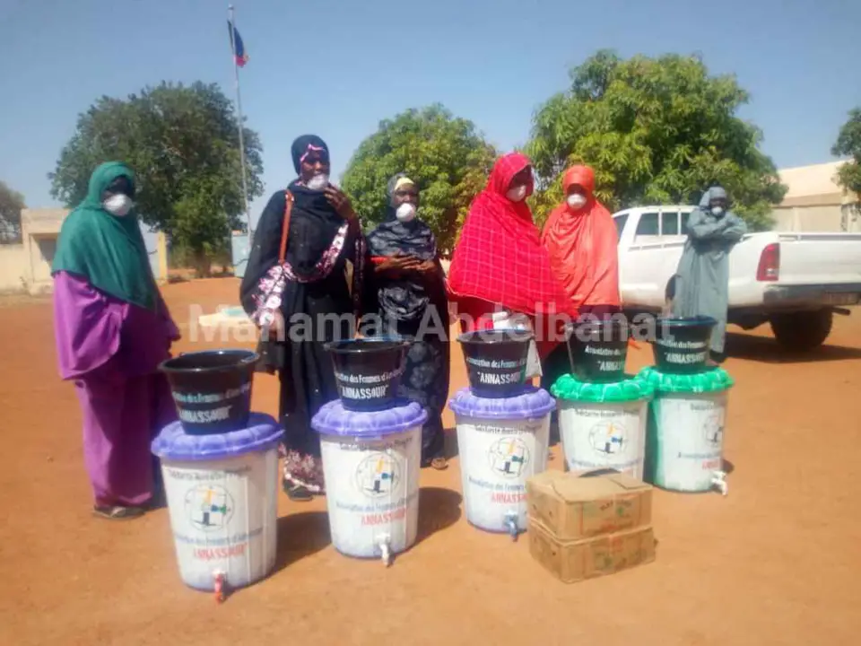 Tchad - Covid-19 : une association féminine intervient en faveur de la lutte à Am-Timan. © Mahamat Abdelbanat Kourma/Alwihda Info