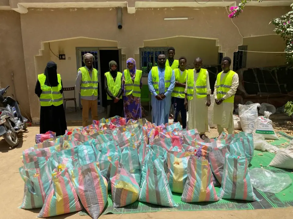 Tchad : des vivres distribués dans des quartiers de N'Djamena. © Malick Mahamat/Alwihda Info