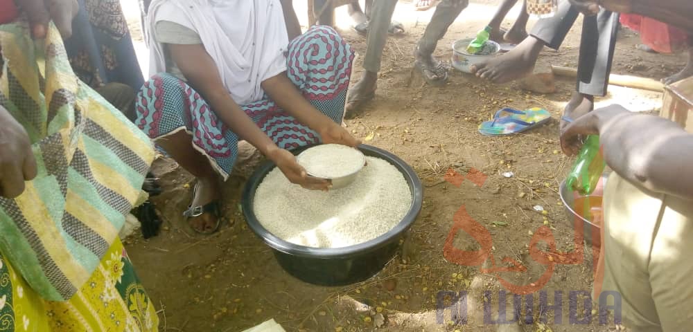 Tchad : la distribution des dons alimentaires crée des tensions à Laï. © Éric Guedi/Alwihda Info