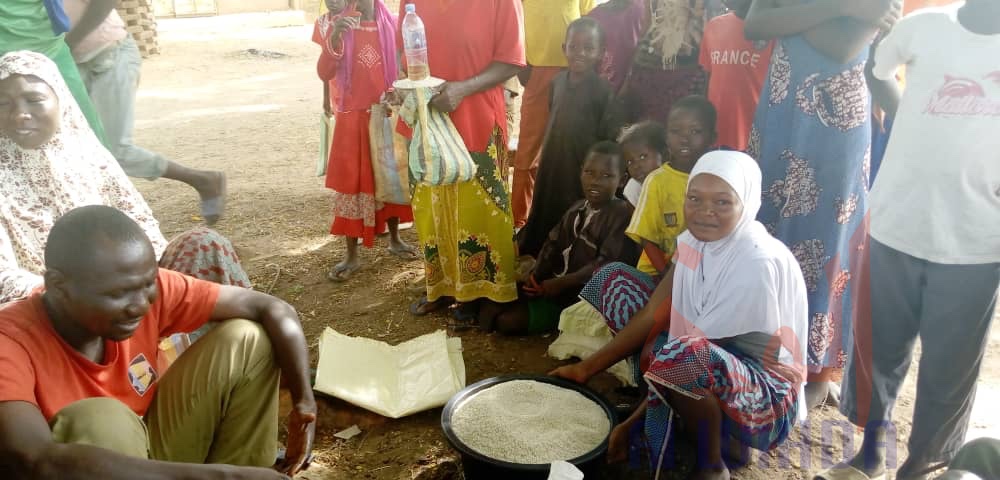 Tchad : la distribution des dons alimentaires crée des tensions à Laï. © Éric Guedi/Alwihda Info