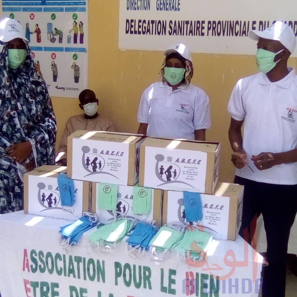 Tchad : à Abéché, des masques et lotions hydroalcooliques offerts au personnel de santé